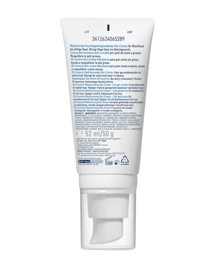 CeraVe Oil Control Moisturizing Gel Cream For Oily Skin 52 ml