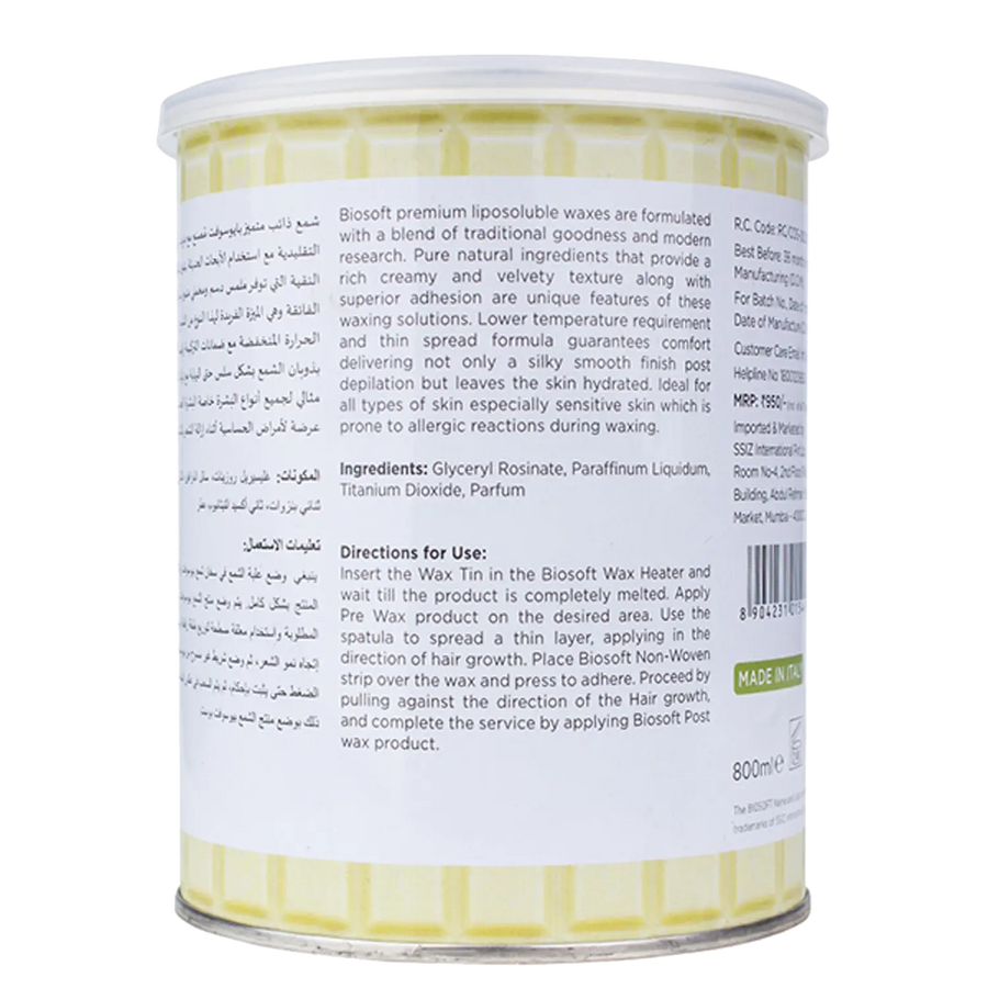Biosoft White Chocolate Cream Wax Liposoluble Wax