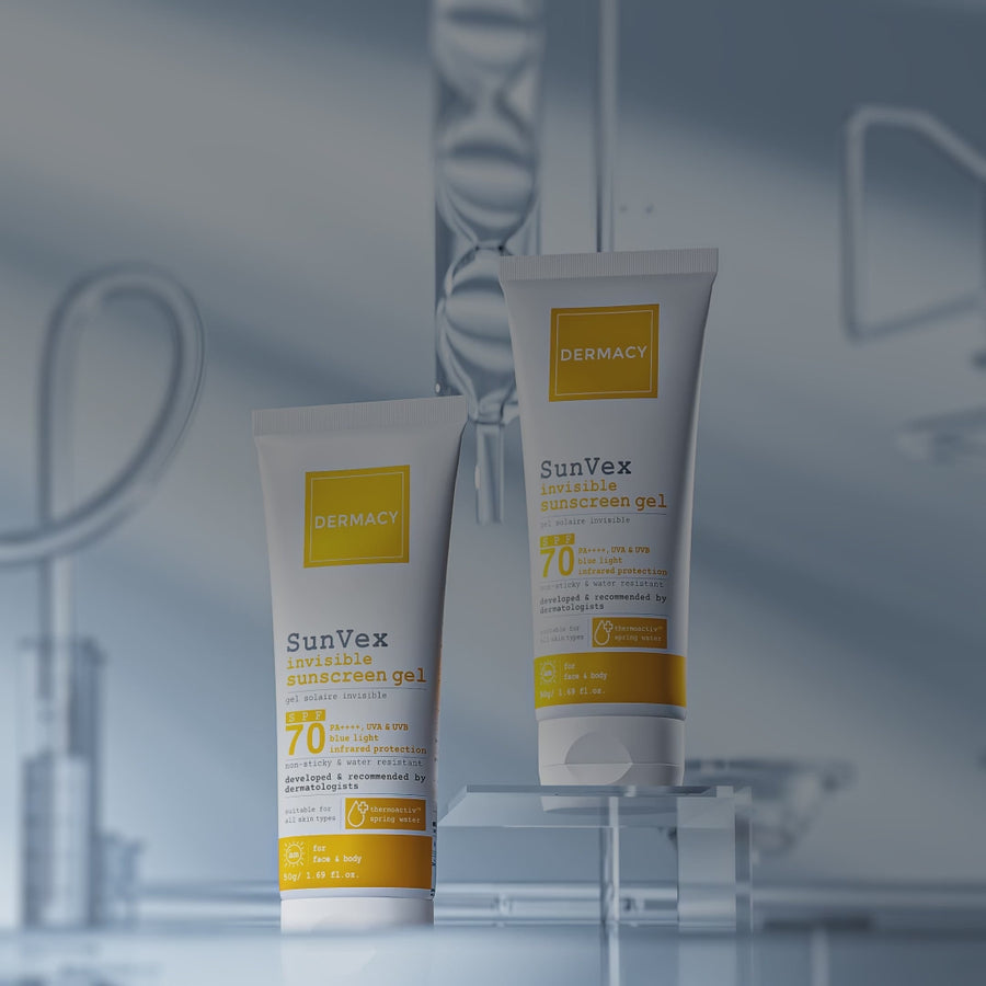 DERMACY SunVex invisible sunscreen gel spf 70 50gm