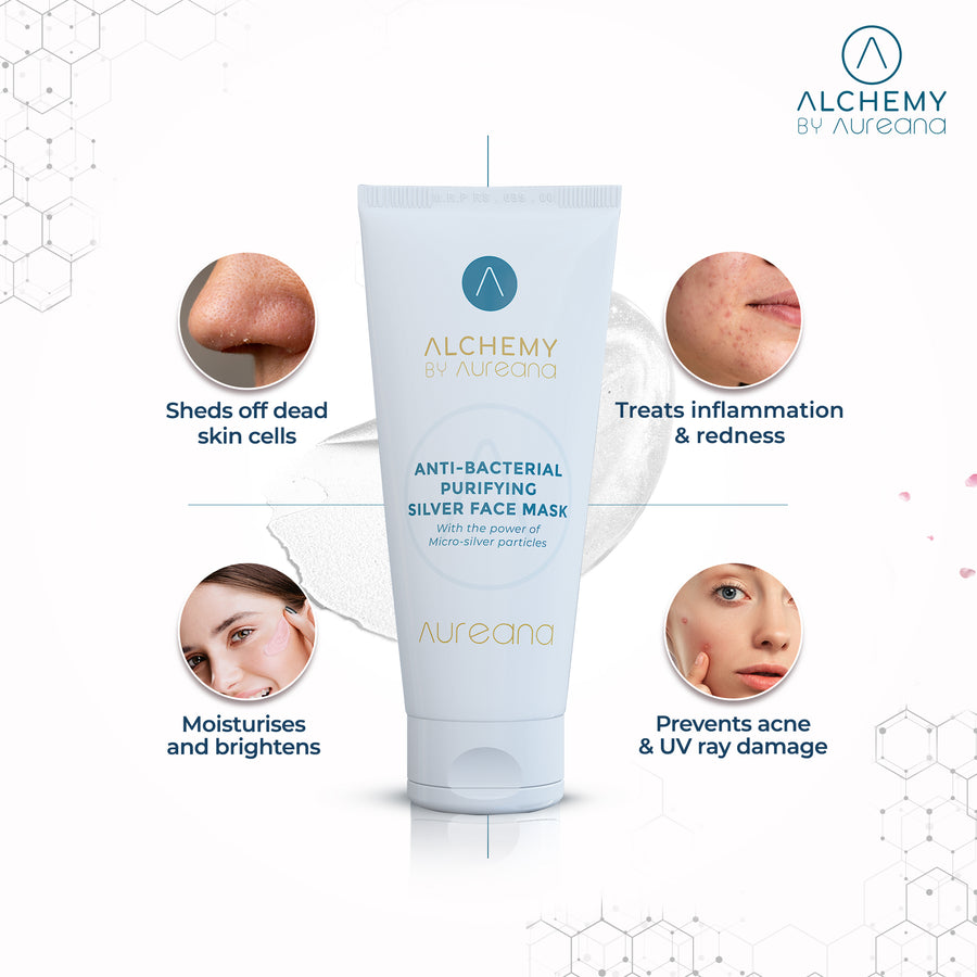 Auric By Alchemy Aureana Antibacterial Purifying Silver Face Mask