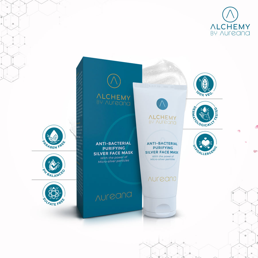 Auric By Alchemy Aureana Antibacterial Purifying Silver Face Mask