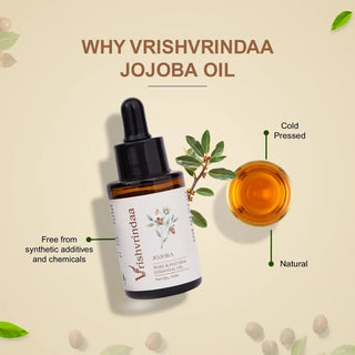 Vrishvrindaa Jojoba Oil - Moisturizes Skin & Hair Care 25ml