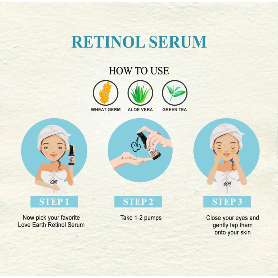 Love Earth RETINOL 2.5% Face Serum 30ml