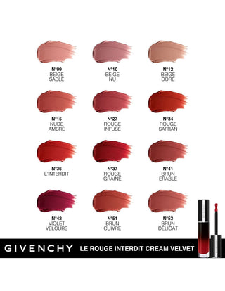 Givenchy Le Rouge Interdit Cream Velvet Liquid Lipstick