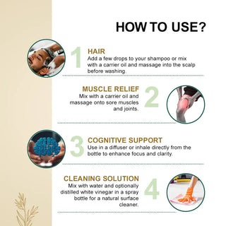 Vrishvrindaa Rosemary Oil - Hair Growth & Mental Clarity 25ml