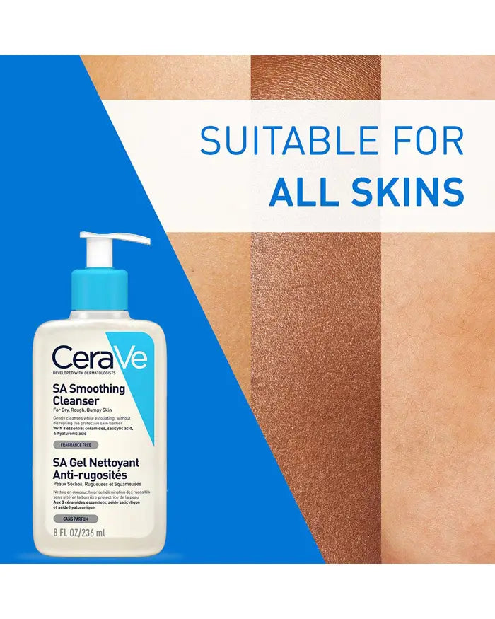 Cerave SA Smoothing Cleanser For Dry, Rough, & Bumpy Skin