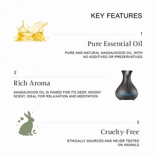 Vrishvrindaa Sandalwood Oil – Refreshes & Brightens Skin 20ml