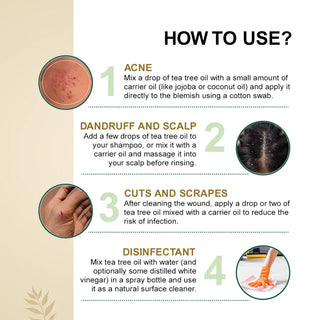 Vrishvrindaa Tea Tree Oil – Clears Pimples & Clarifies Skin 25ml