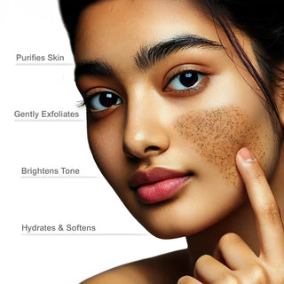 Vrishvrindaa Face Exfoliating Scrub – Removes Tan & Dead Skin