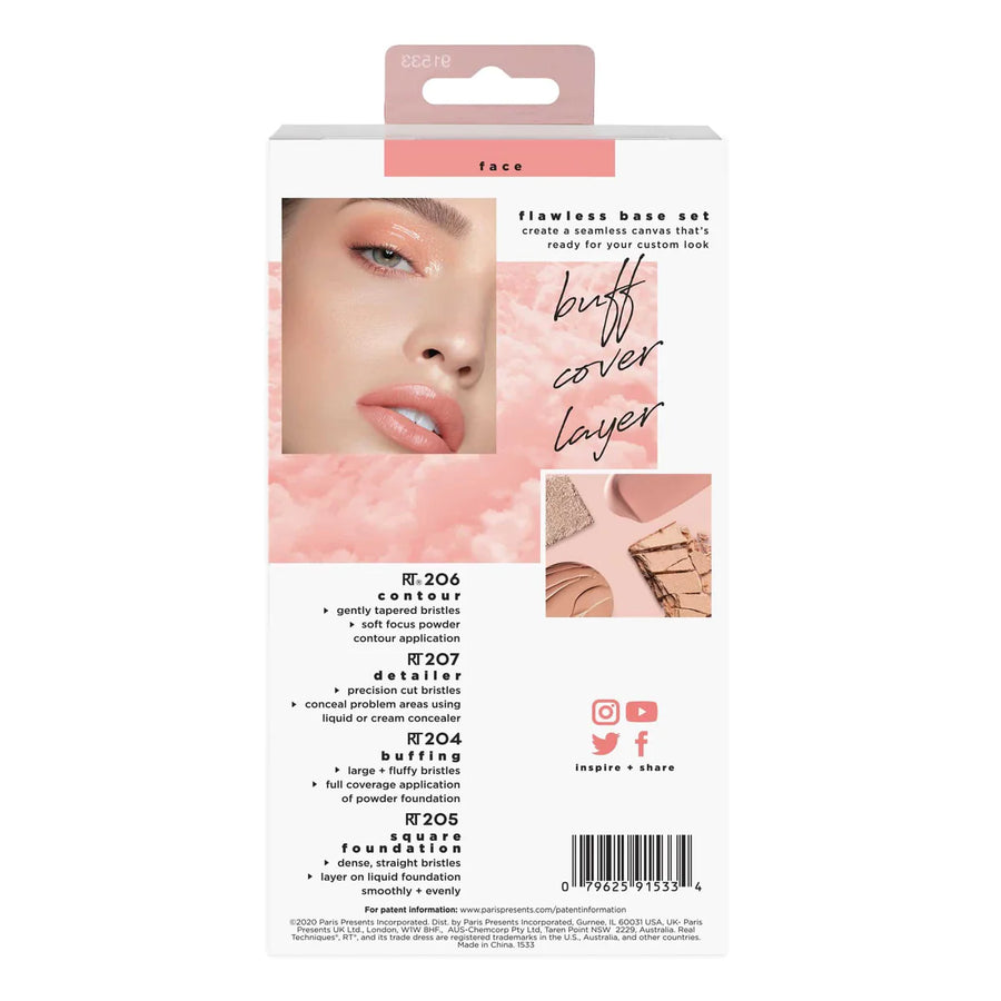 Real Technique Flawless Base Makeup Brush Kit -RT91533