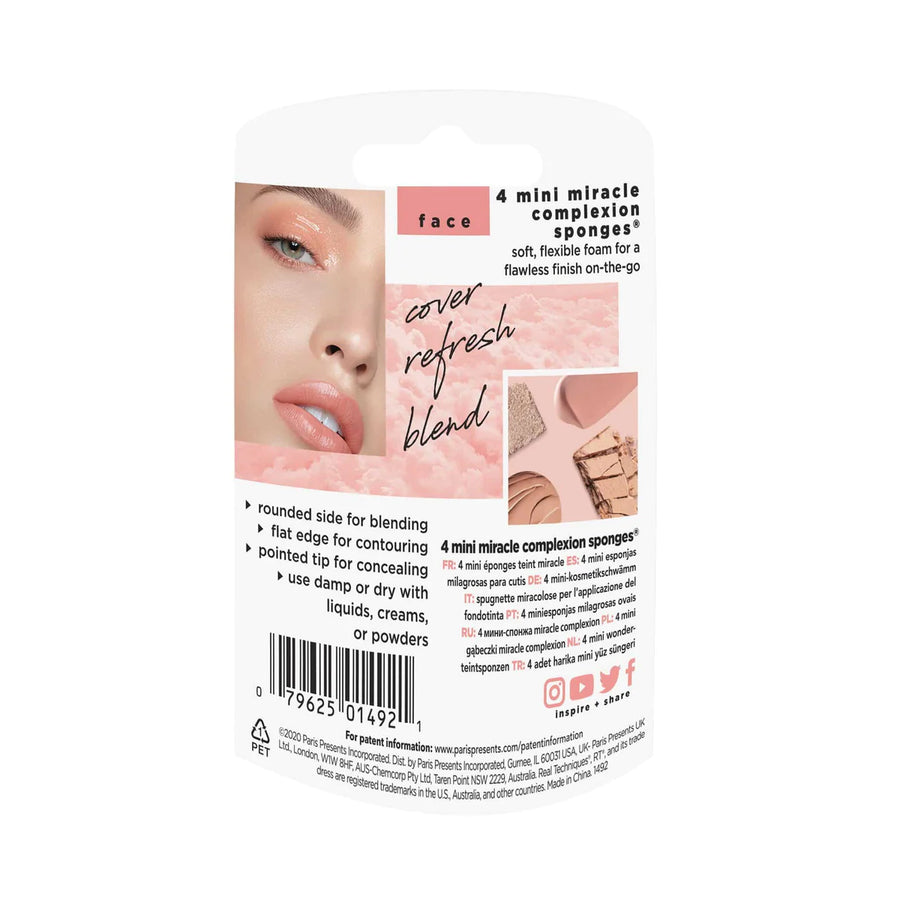 Real Technique Miracle Mini Complexion Sponge, 4 Count
